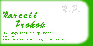 marcell prokop business card